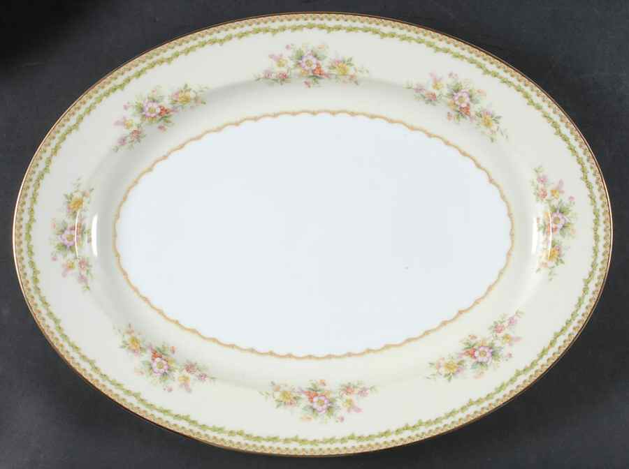 Alcona 16" Oval Serving Platter by Noritake-1