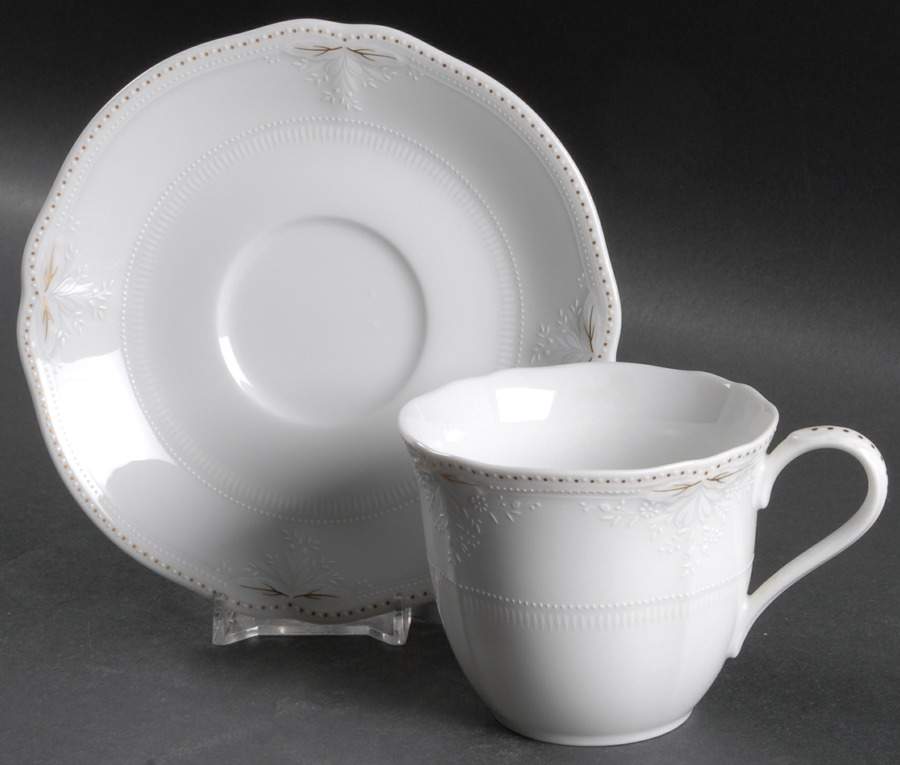 Alcott Flat Cup & Saucer Set by Noritake-1