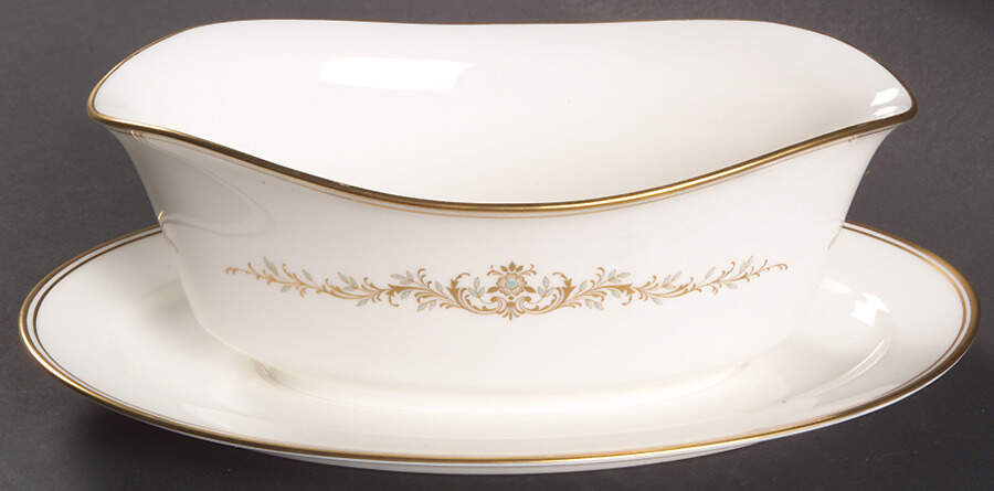 Aldridge Gravy Boat with Attached Underplate by Noritake-1