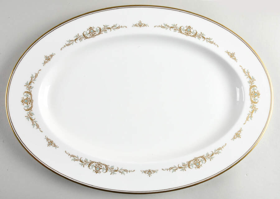 Aldridge 16" Oval Serving Platter by Noritake-1