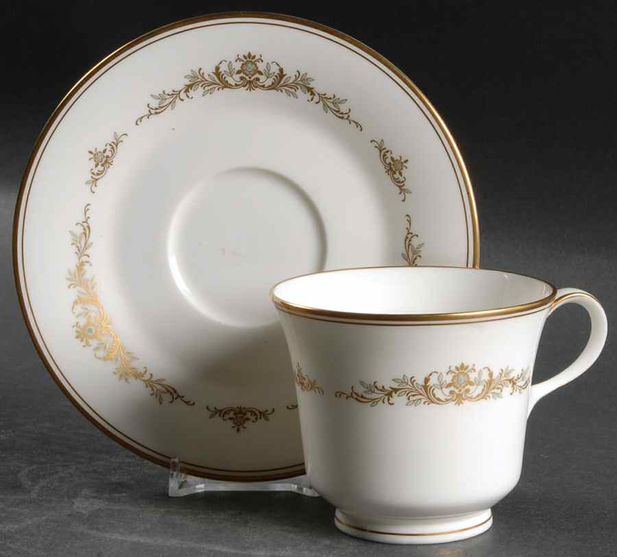 Aldridge Footed Cup & Saucer Set by Noritake-1