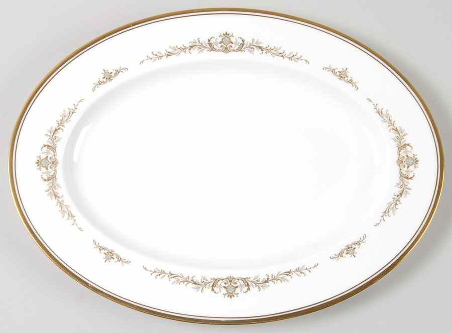 Aldridge 12" Oval Serving Platter by Noritake-1