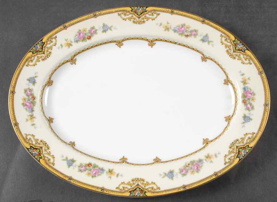 Aldine 11" Oval Serving Platter by Noritake-1