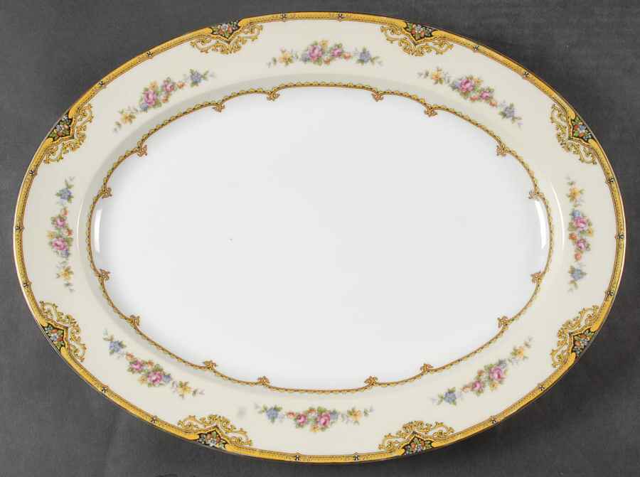 Aldine 16" Oval Serving Platter by Noritake-1