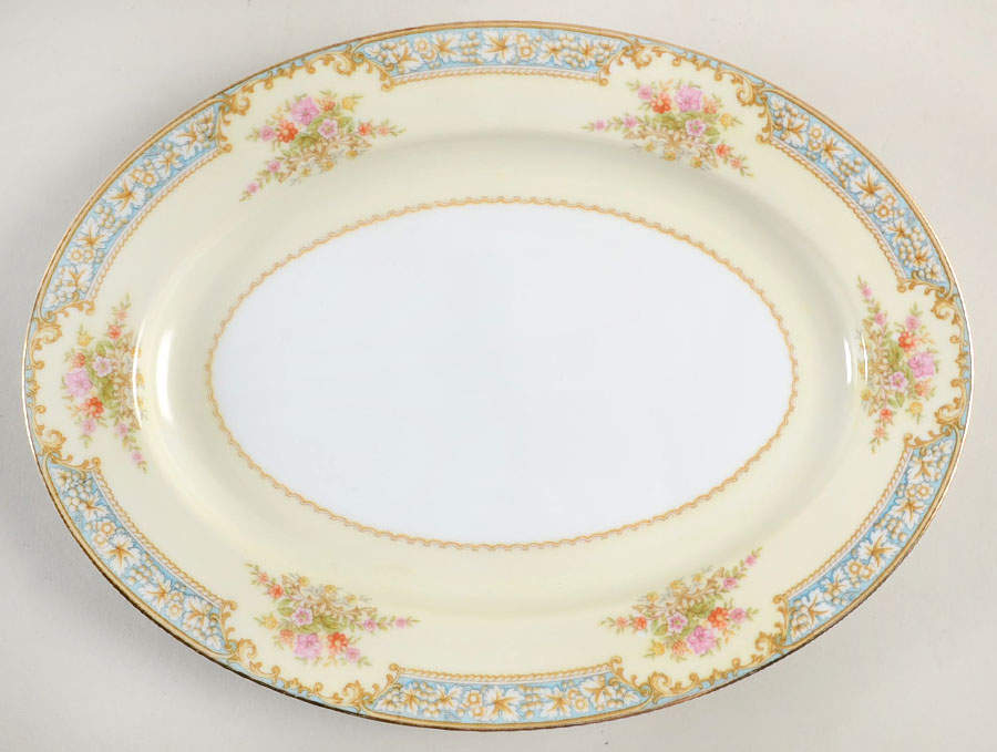 Alexis 11" Oval Serving Platter by Noritake-1