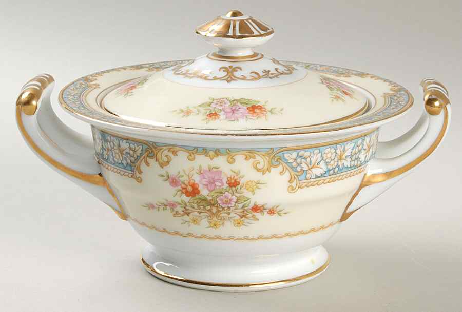 Alexis Sugar Bowl & Lid by Noritake-1