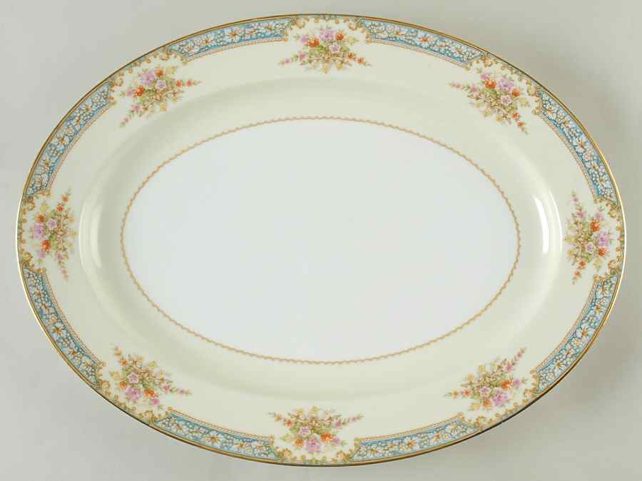 Alexis 16" Oval Serving Platter by Noritake-1