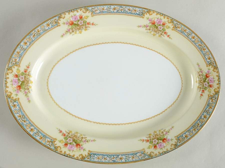 Alexis 13" Oval Serving Platter by Noritake-1