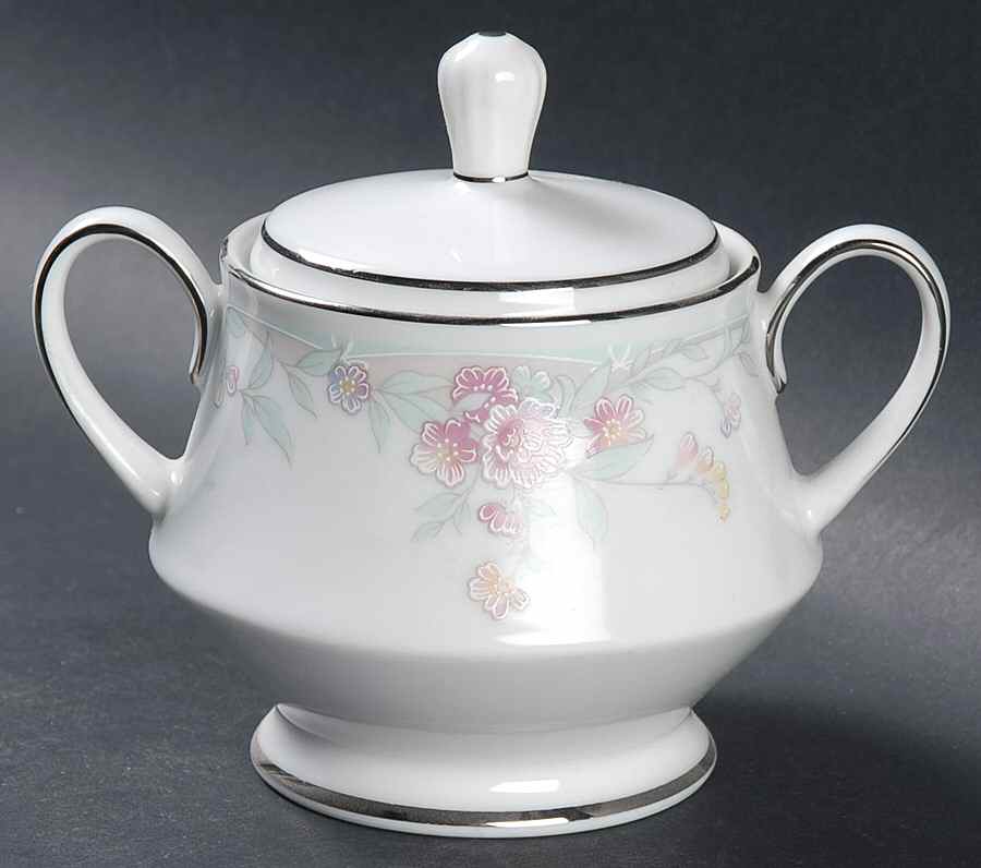 Algonquin Sugar Bowl & Lid by Noritake-1