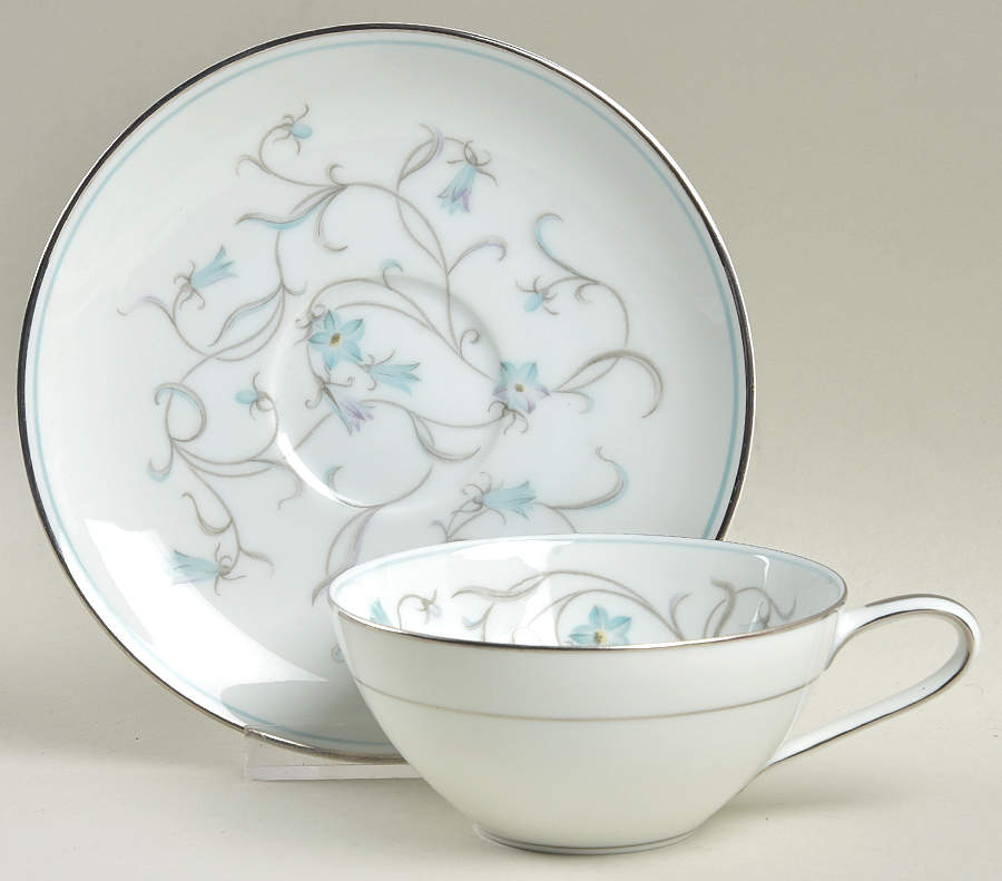 Alicia Flat Cup & Saucer Set by Noritake-1