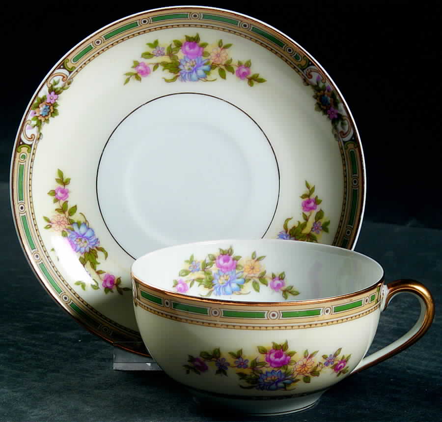 Alicia Flat Cup & Saucer Set by Noritake-1