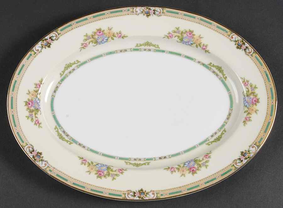 Alicia 11" Oval Serving Platter by Noritake-1