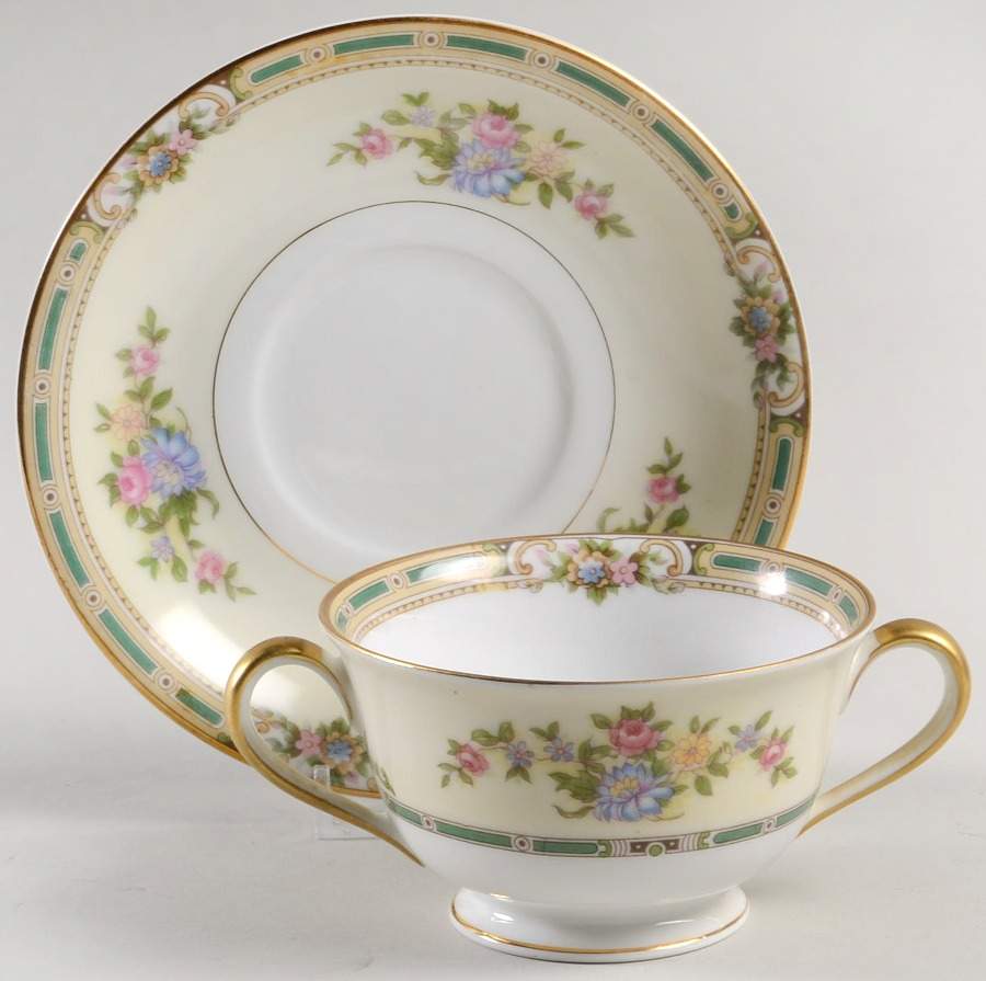 Alicia Footed Bouillon Cup & Saucer by Noritake-1