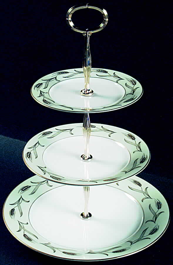 Alice 13 7/8"-14 1/4" 3-Tiered Serving Tray(DP,SP,BB) HC by Noritake-1