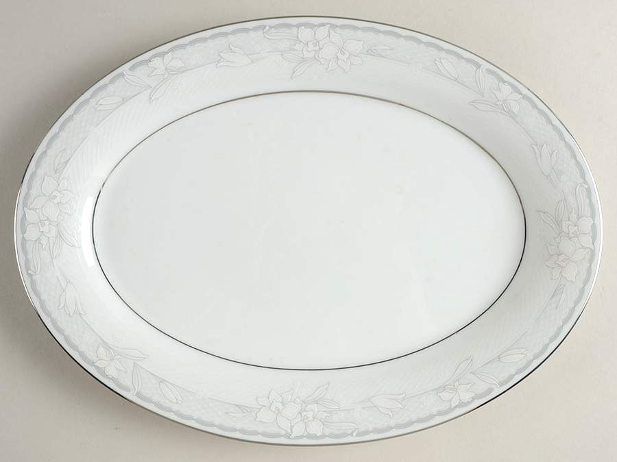 Allegra 12" Oval Serving Platter by Noritake-1