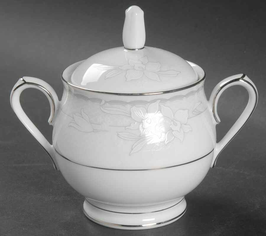 Allegra Sugar Bowl & Lid by Noritake-1