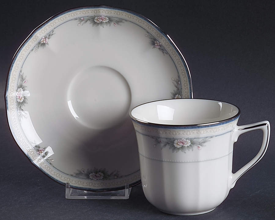 Allendale Flat Cup & Saucer Set by Noritake-1