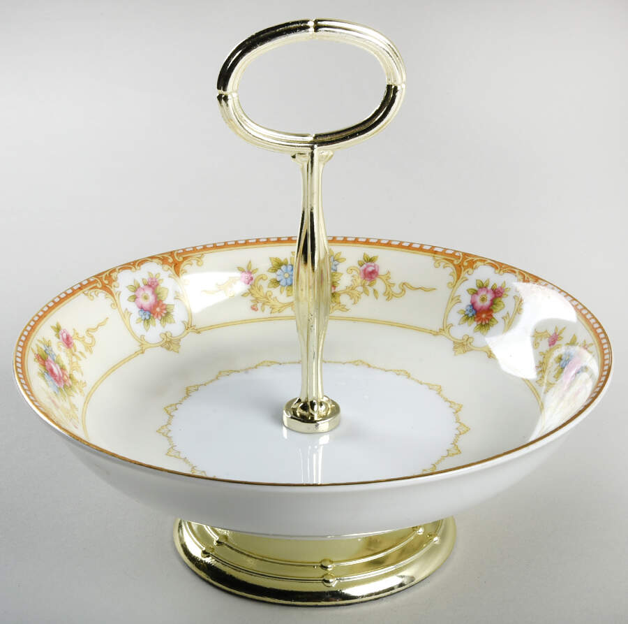Allure 6"-7" Handled Footed Nut Dish HC by Noritake-1