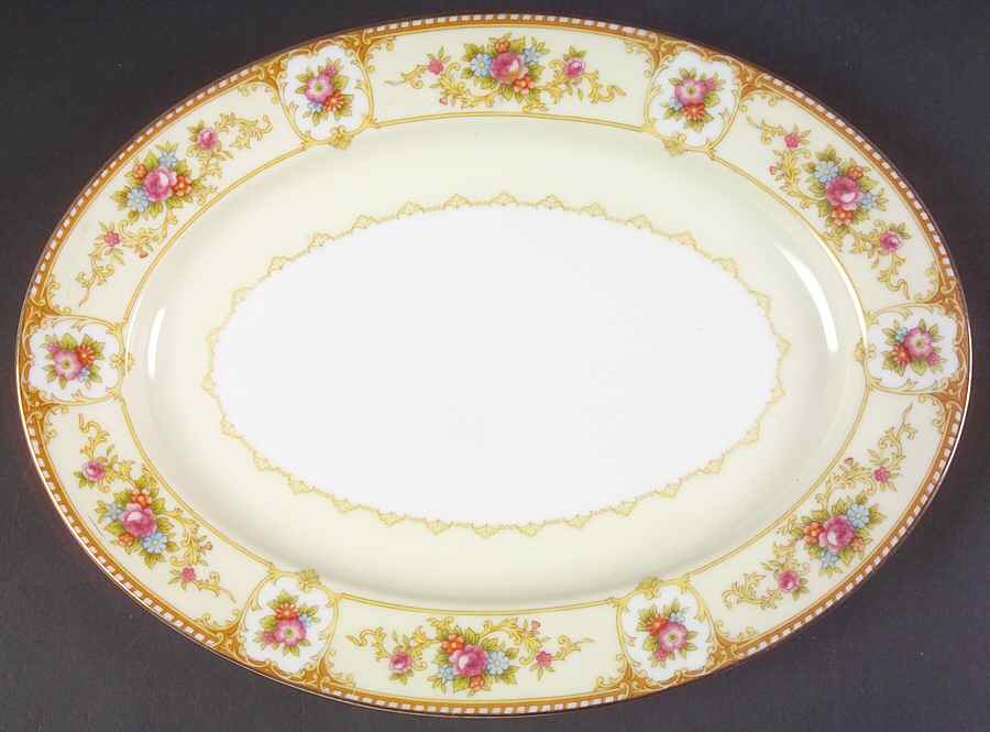 Allure 11" Oval Serving Platter by Noritake-1