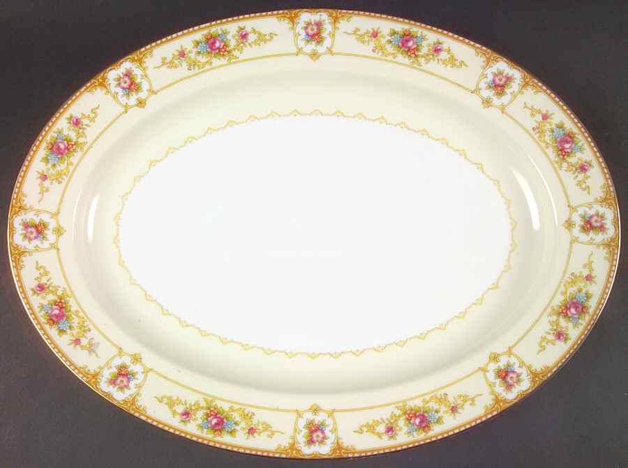 Allure 16" Oval Serving Platter by Noritake-1