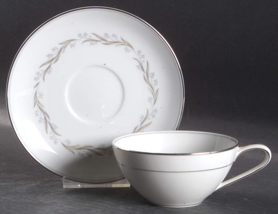 Almont Flat Cup & Saucer Set by Noritake-1