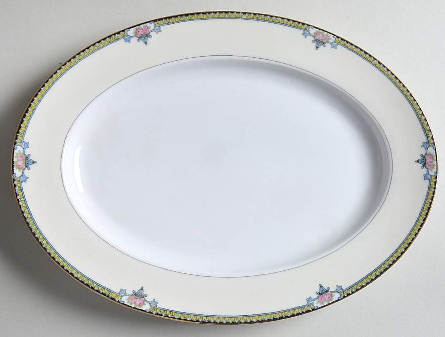 Alma 11" Oval Serving Platter by Noritake-1