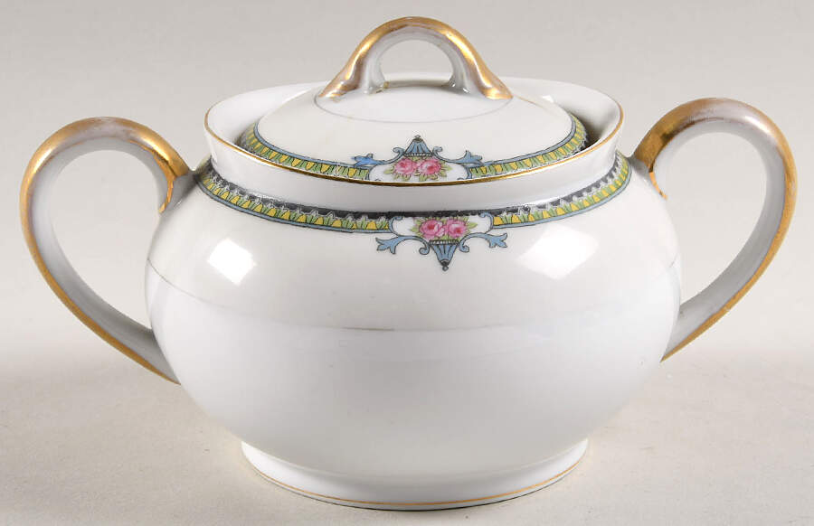 Alma Sugar Bowl & Lid by Noritake-1