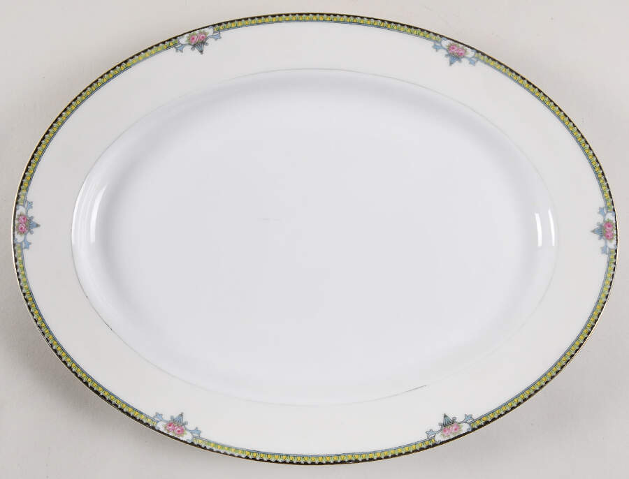 Alma 13" Oval Serving Platter by Noritake-1