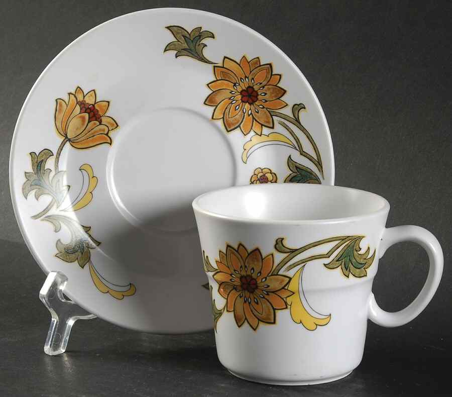 Aloha Flat Cup & Saucer Set by Noritake-1