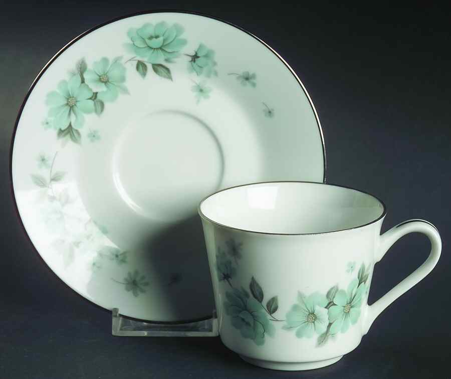 Alouette Footed Cup & Saucer Set by Noritake-1