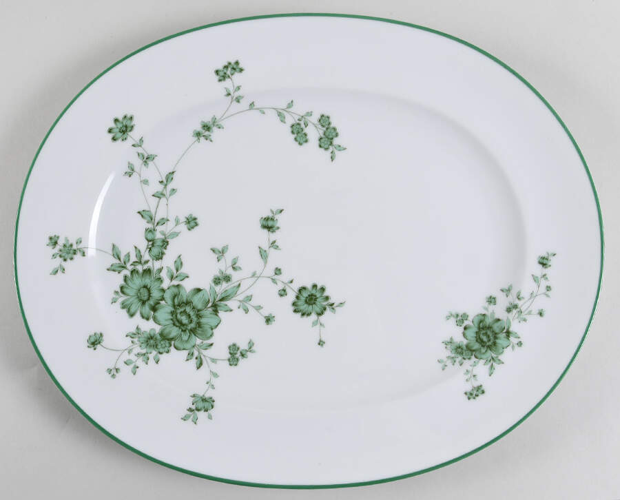 Alpengreen 15" Oval Serving Platter by Noritake-1