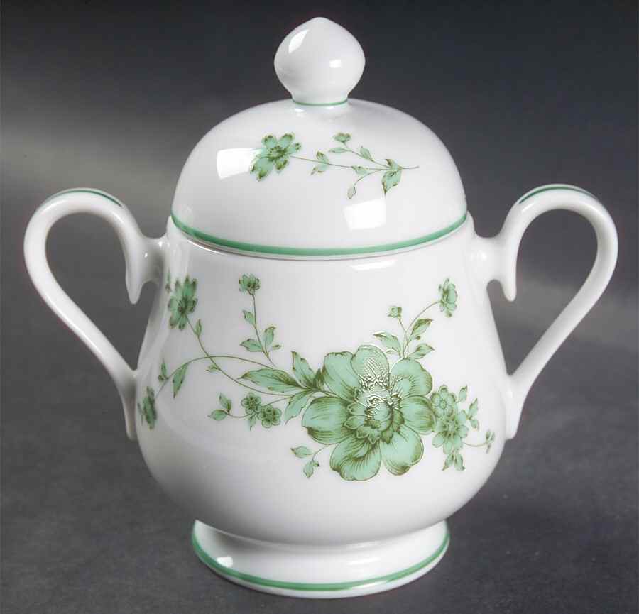 Alpengreen Sugar Bowl & Lid by Noritake-1