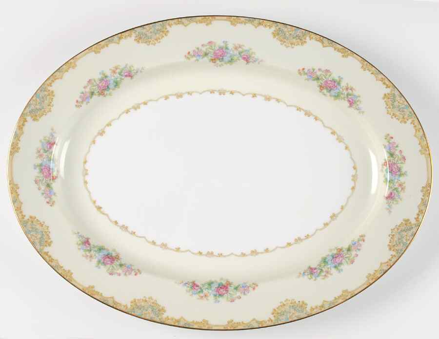 Alvin 16" Oval Serving Platter by Noritake-1