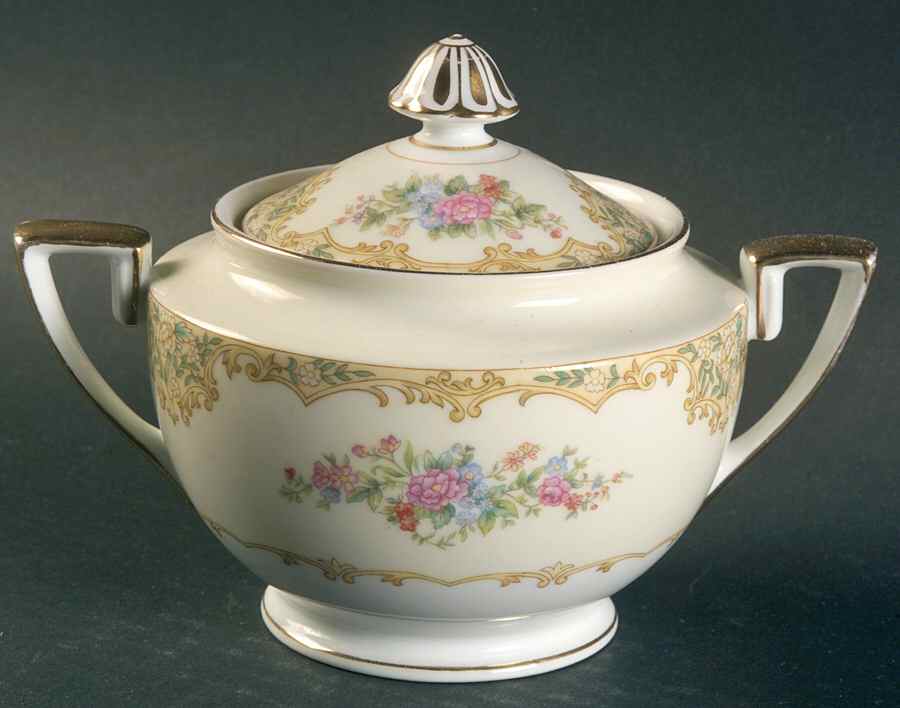 Alvin Sugar Bowl & Lid by Noritake-1