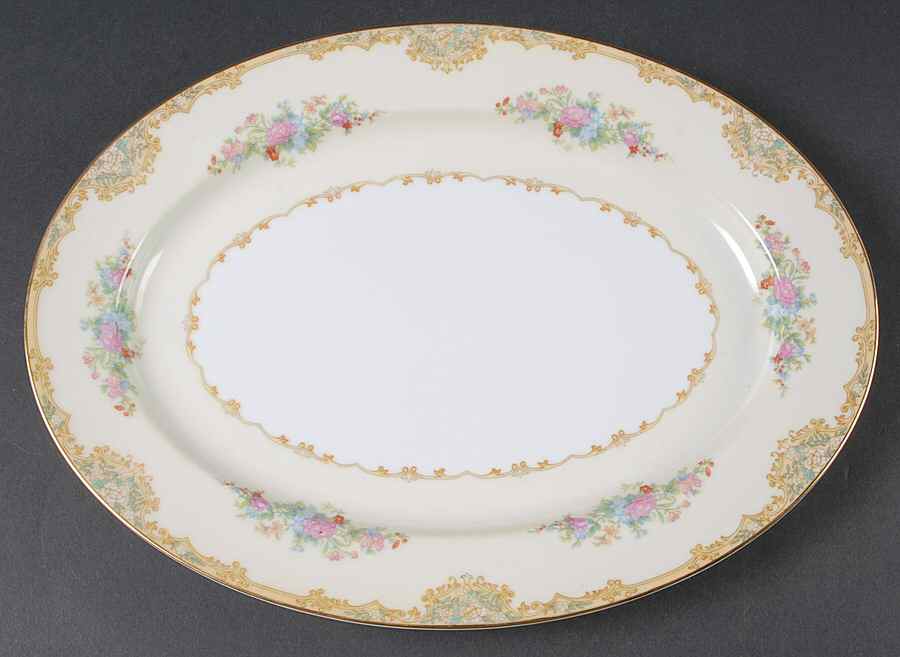Alvin 13" Oval Serving Platter by Noritake-1