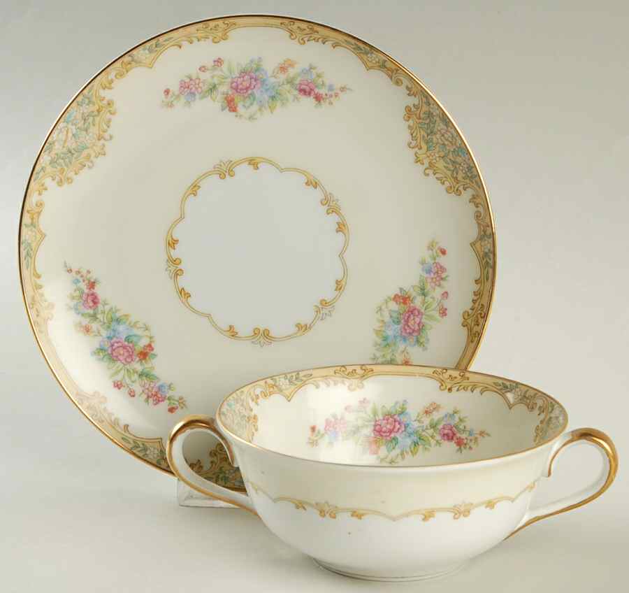Alvin Flat Cream Soup Bowl & Saucer Set by Noritake-1