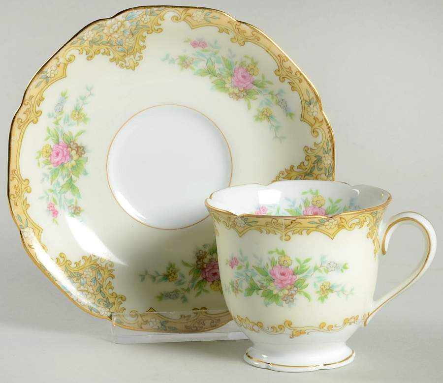 Alvin Footed Demitasse Cup & Saucer Set by Noritake-1