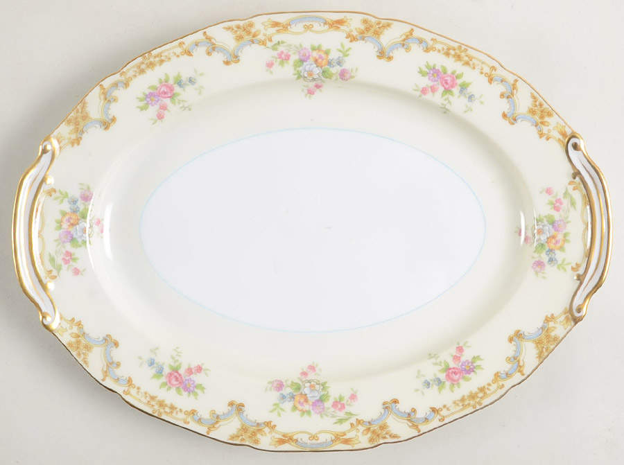 Alvadore 11" Oval Serving Platter by Noritake-1