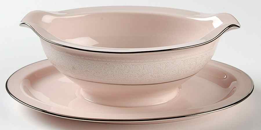 Always Gravy Boat with Attached Underplate by Noritake-1