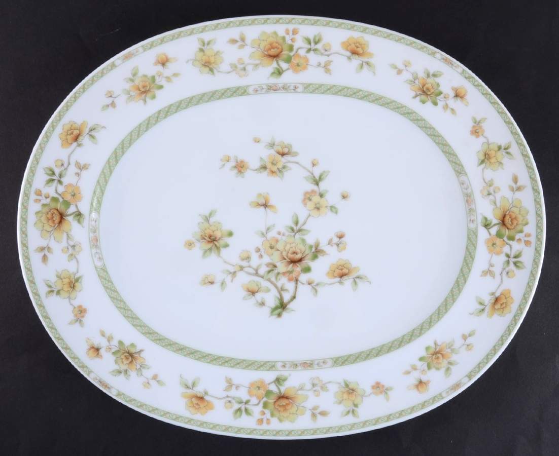 Amapola 15" Oval Serving Platter by Noritake-1