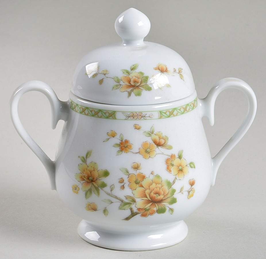 Amapola Sugar Bowl & Lid by Noritake-1