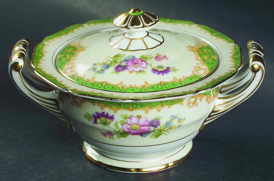 Amazon Sugar Bowl & Lid by Noritake-1