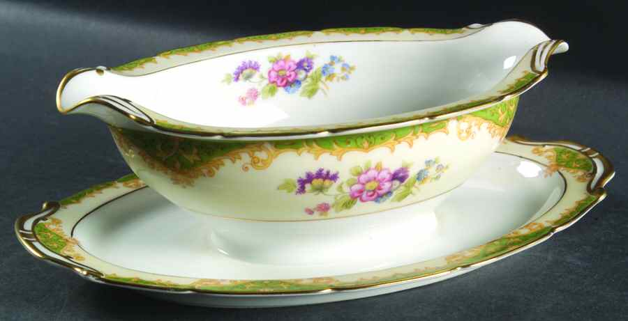Amazon Gravy Boat with Attached Underplate by Noritake-1