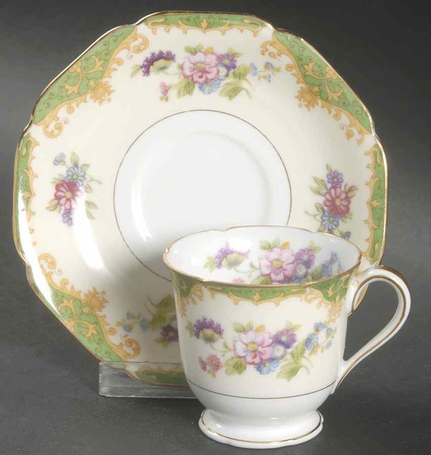 Amazon Footed Demitasse Cup & Saucer Set by Noritake-1