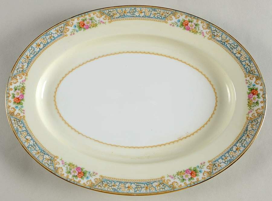 Amboise 11" Oval Serving Platter by Noritake-1
