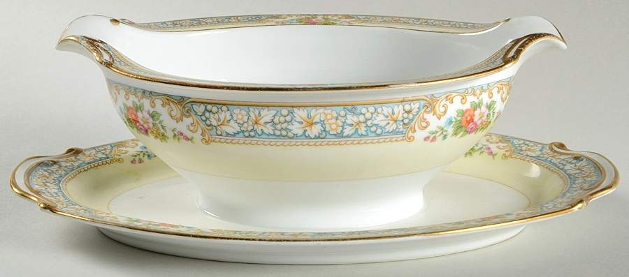 Amboise Gravy Boat with Attached Underplate by Noritake-1
