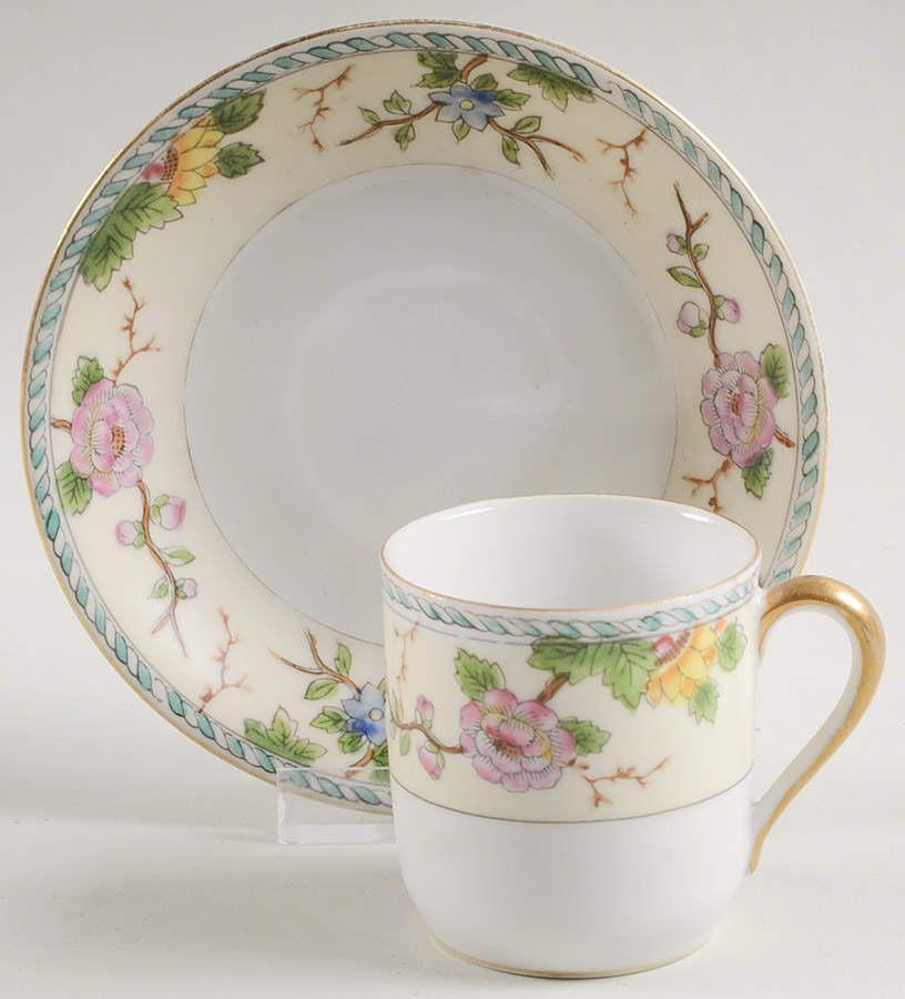 Amerita Flat Demitasse Cup & Saucer Set by Noritake-1