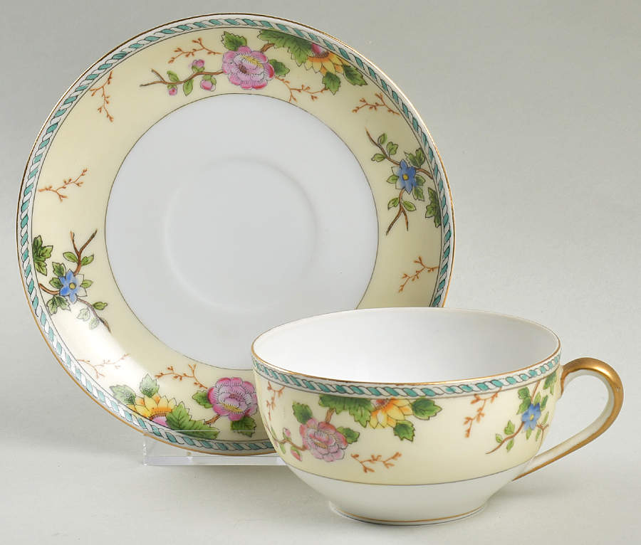 Amerita Flat Cup & Saucer Set by Noritake-1