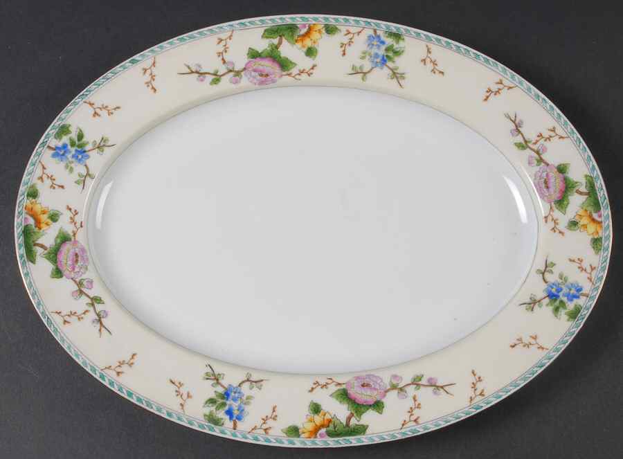 Amerita 11" Oval Serving Platter by Noritake-1