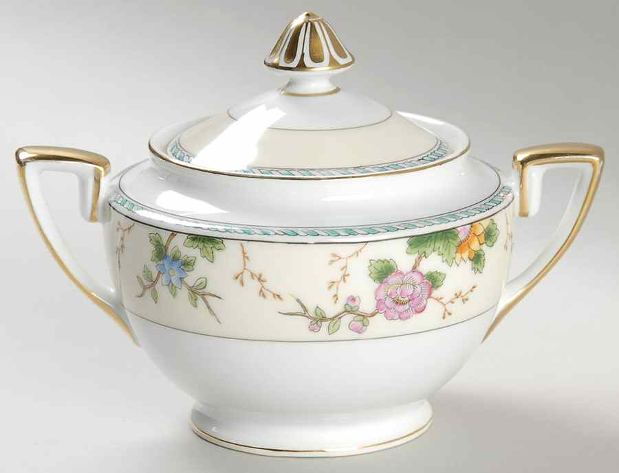 Amerita Sugar Bowl & Lid by Noritake-1